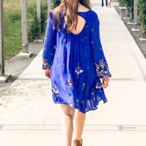 Free People Blue Tunic/Mini Dress